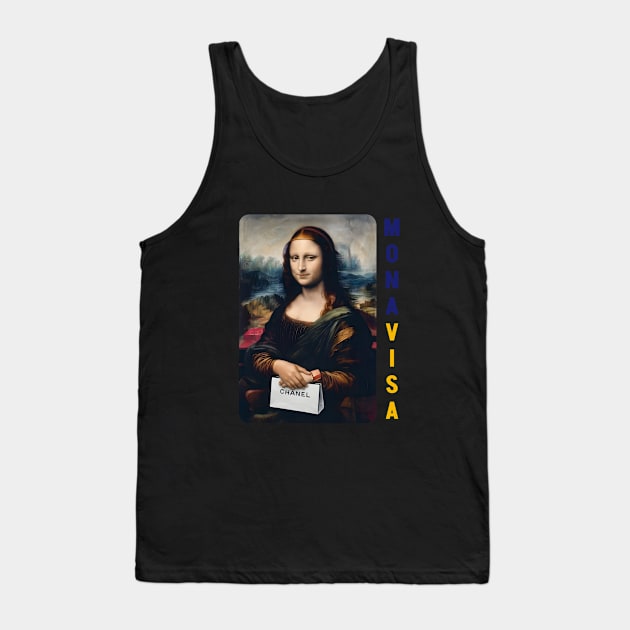 Mona Visa Tank Top by Alchemist Printopia